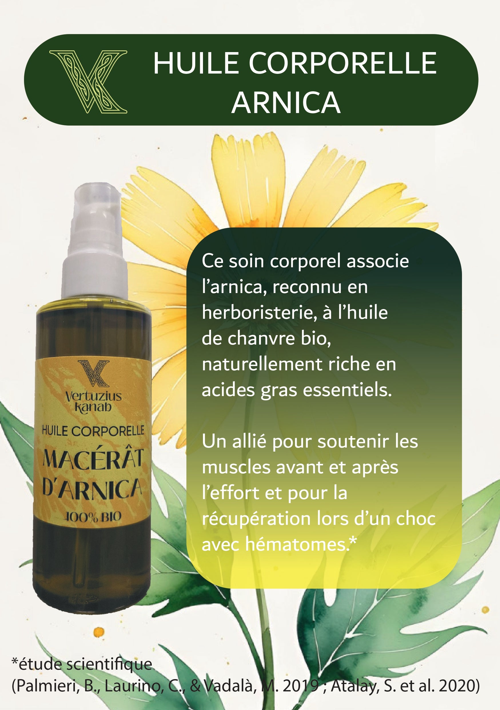 Huile Corporelle  Arnica 100% Bio - 100ml