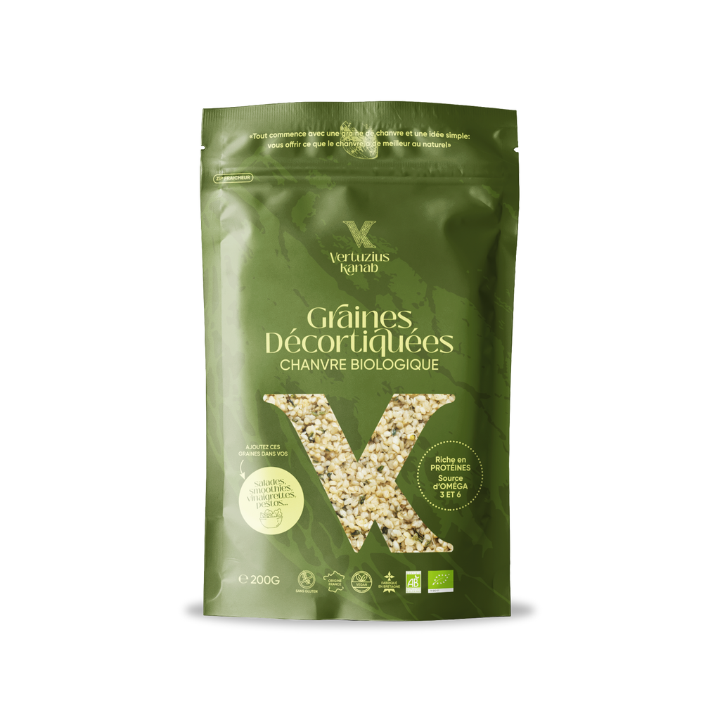 Graines de chanvre décortiquées Biologique - 200g